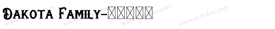 Dakota Family字体转换
